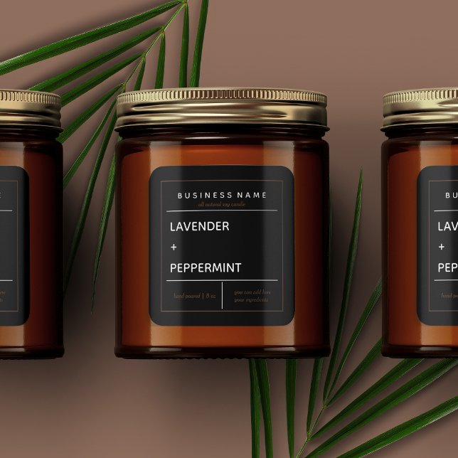 Conception Étiquette de produit de bougie (Créateur téléchargé)
