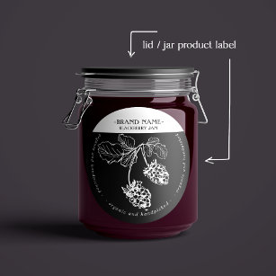 Conception Étiquette d'emballage Blackberry Jam Ja