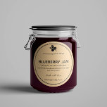 Conception Étiquette d'emballage de confiture de b<br><div class="desc">Design moderne en noir et blanc pour vos étiquettes de pot de confiture personnalisés. Customisez-le par vous-même !</div>