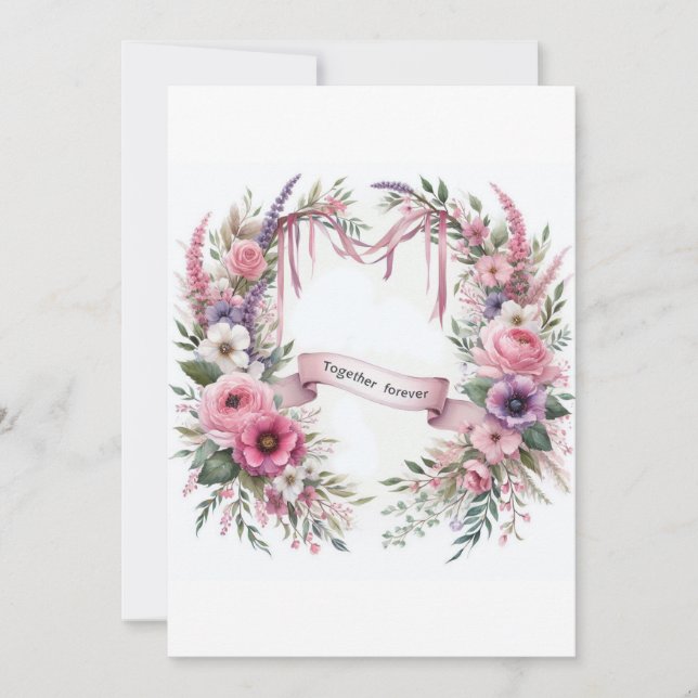 Conception faire-part de mariage (Devant)