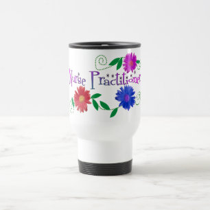 Conception florale de tasse de voyage de