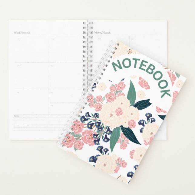 Conception Florale Élégante – Bleu Nuit, Rose & Be (Devant avec enveloppe)