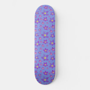 Conception florale sur skateboard 