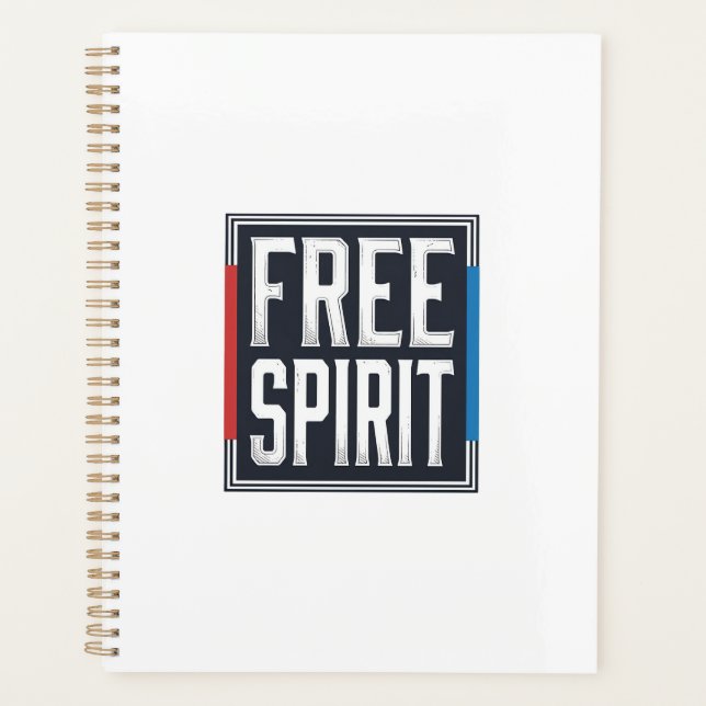 Conception Graphique Boîte Esprit Libre Patriotiqu (Devant)