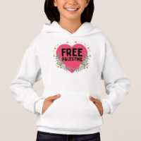 conception graphique du coeur rose de la Palestine