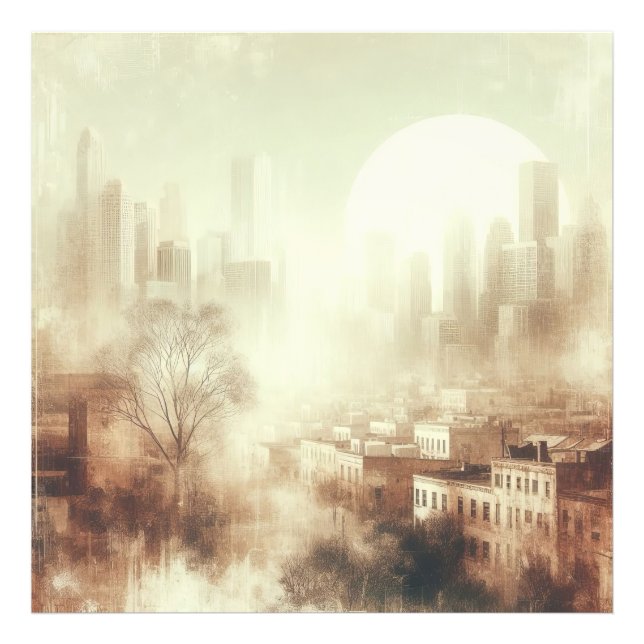 Conception Graphique Photo Ancienne Vue Urbaine (Devant)