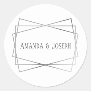 Conception gris moyen - Sticker circulaire