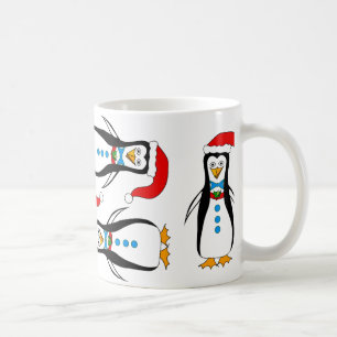 Conception humoristique de pingouin sur la tasse