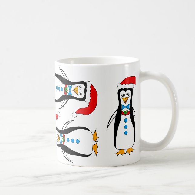 Conception humoristique de pingouin sur la tasse (Droite)