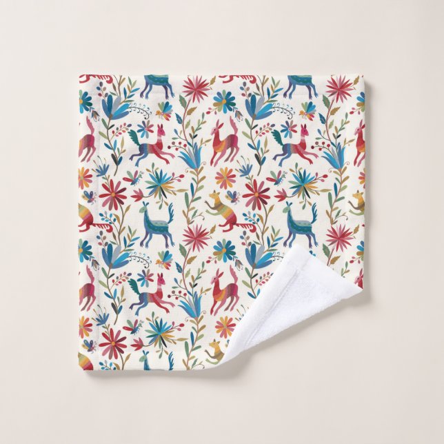 Conception inspirée d'Otomi (Gant de toilette)