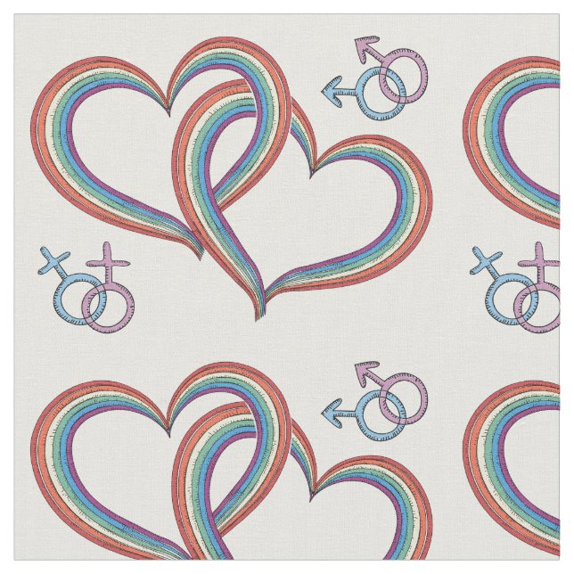 Conception lesbienne gaie de tissu de motif de (Fermer)