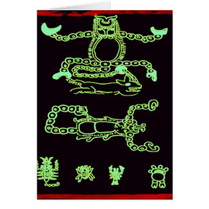 Conception maya verte fraîche