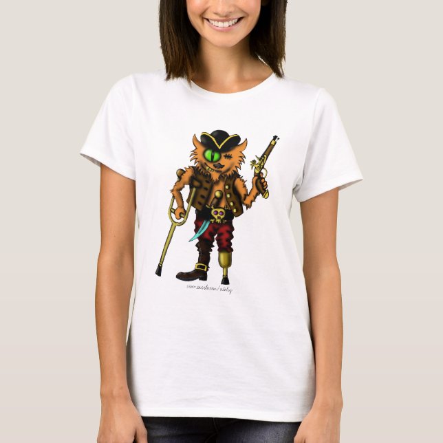 Conception mignonne de T-shirt de pirate drôle de (Devant)