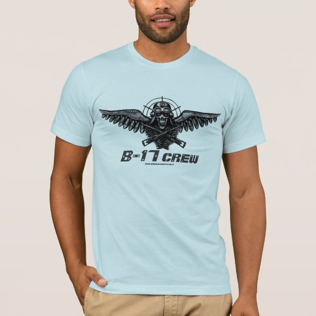 Conception militaire de T-shirt de cool de crâne (Devant)