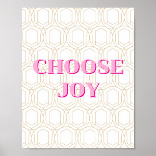 Conception minimale, Affiche Choisissez Joie