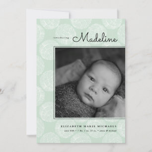 Conception minimaliste de BABY FAIRE-PART