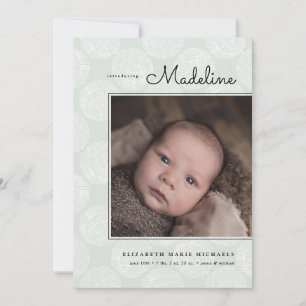 Conception minimaliste de BABY FAIRE-PART