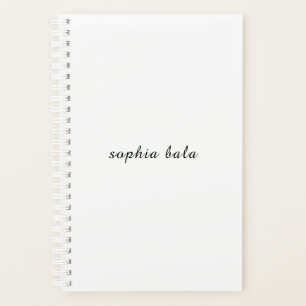 Conception minimaliste de monogramme blanc moderne