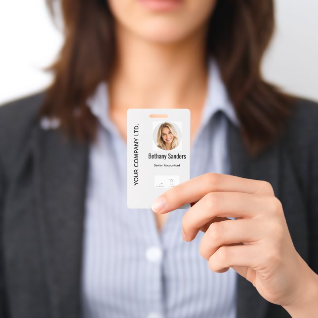 Conception Moderne de Badge d'Identification Photo (Présenté)