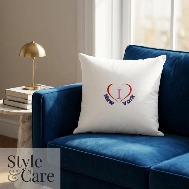 Conception Moderne de Coussin de Lancer d'Art 'J'A (Modern I Love New York Art Throw Pillow Design)