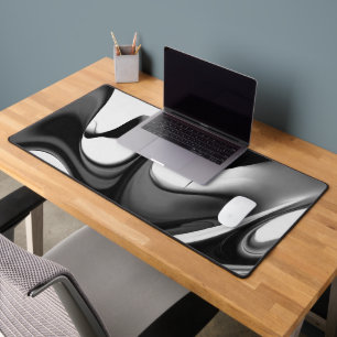 Conception moderne de formes liquides, noir blanc