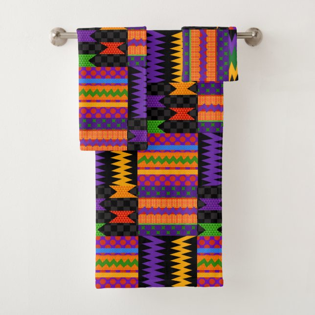 Conception Motif de Throwback Kente des années 90 (En situation)