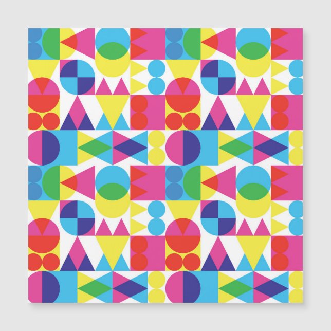 Conception motif géométrique Abstraite et colorée. (Devant)