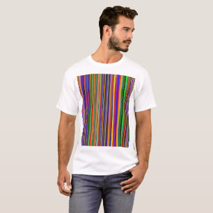 Conception multicolore sur T-Shirt blanc