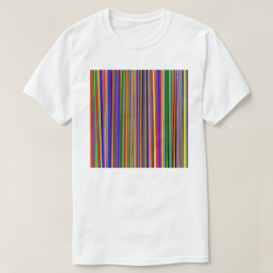 Conception multicolore sur T-Shirt blanc