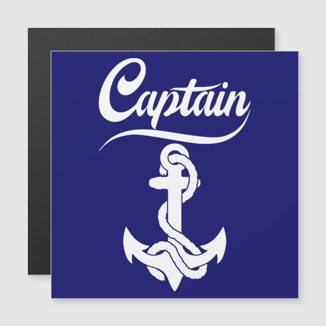 Conception nautique d'ancre de voilier capitaine (Devant / Derrière)
