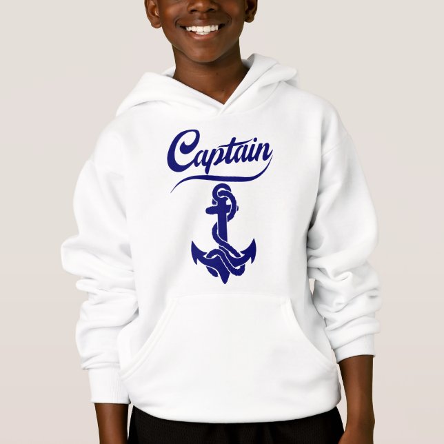 Conception nautique d'ancre de voilier capitaine (Devant)