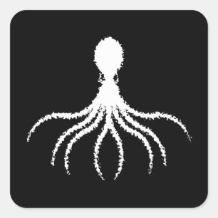 Conception Octopus en détresse - Stickers Carrés