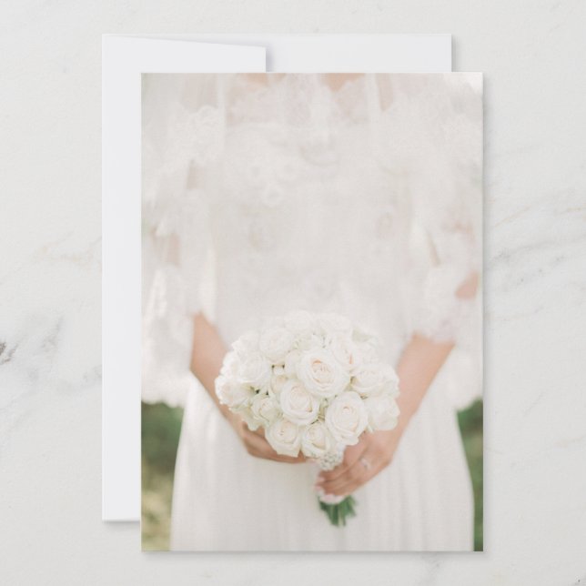 Conception personnalisée de faire-part de mariage (Devant)