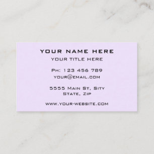 Conception personnalisée Votre propre Carte de vis