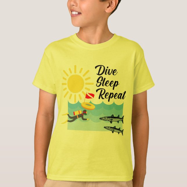 Conception répétée du sommeil de plongée - T-shirt (Devant)