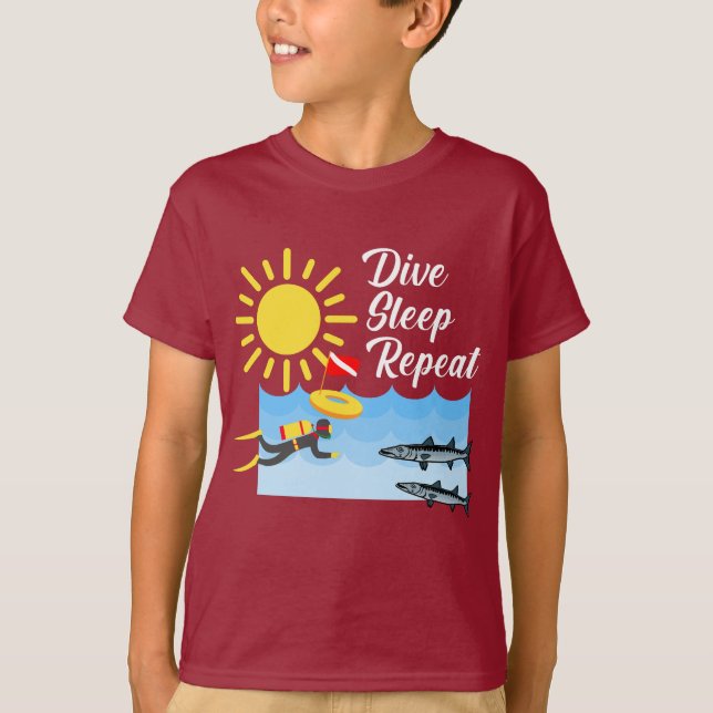 Conception répétée du sommeil de plongée - T-shirt (Devant)