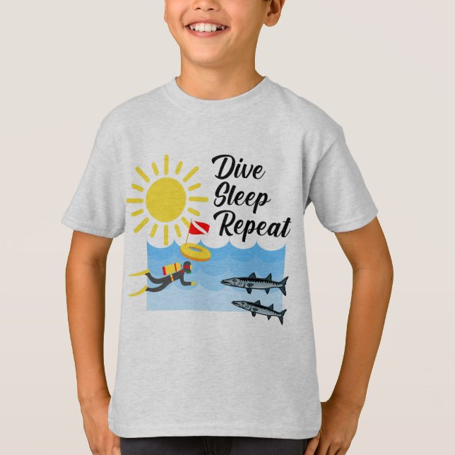Conception répétée du sommeil de plongée - T-shirt (Devant)