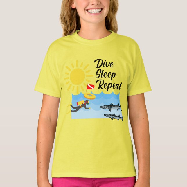 Conception répétée du sommeil de plongée - T-shirt (Devant)