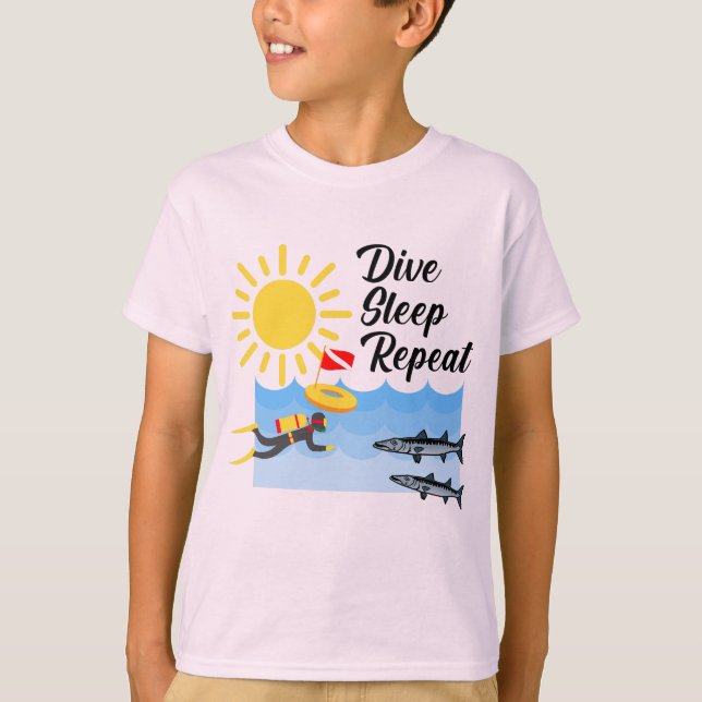 Conception répétée du sommeil de plongée - T-shirt (Devant)