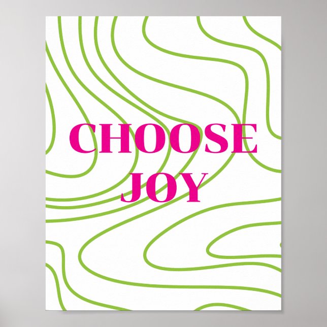 Conception rétro, Affiche Choisir la joie (Devant)