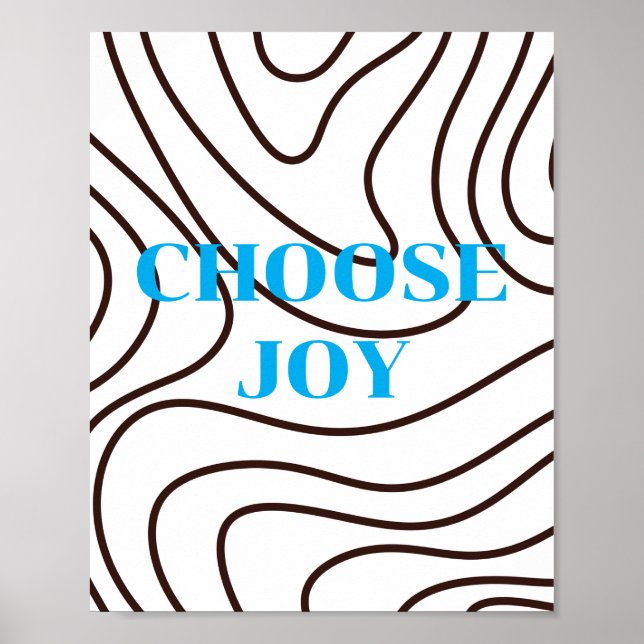 Conception rétro, Affiche Choisissez la Joie  (Devant)
