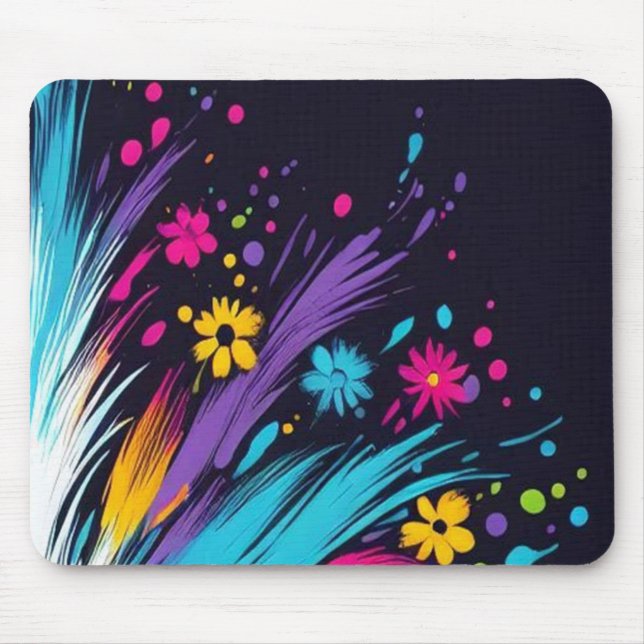 Conception Rétro sur un Tapis de Souris d'Ordinate (Devant)