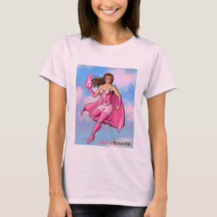 Conception rose 6 de T-shirt de croisé