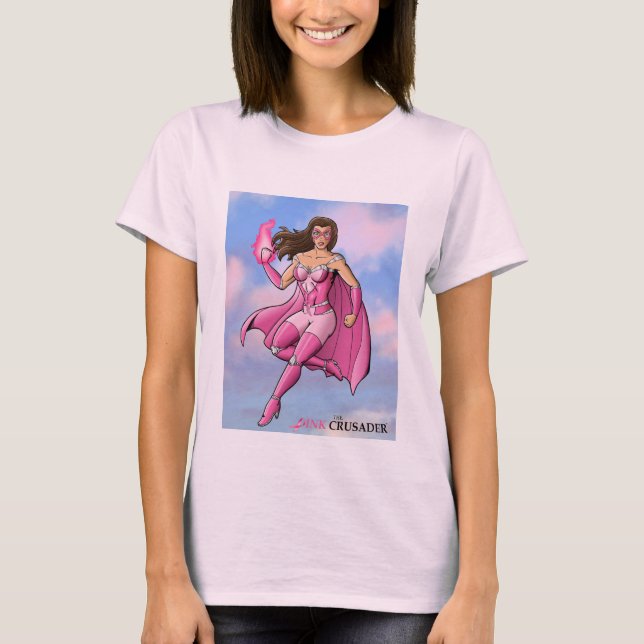 Conception rose 6 de T-shirt de croisé (Devant)