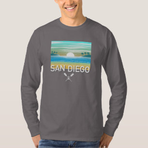 Conception San Diego - T-shirt simple à manches lo
