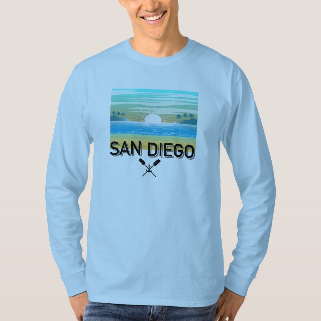 Conception San Diego - T-shirt simple à manches lo (Devant)