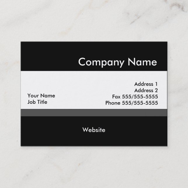 Conception simple dans les cartes de visite noirs (Devant)