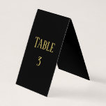 Conception simple de Black&Gold - Numéro de table<br><div class="desc">Conception moyenne - Numéro de table</div>
