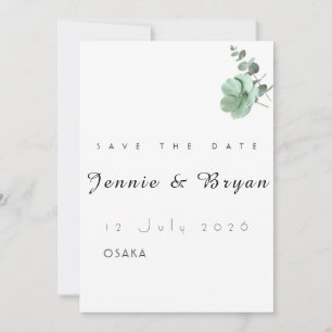 Conception simple de carte de mariage élégante