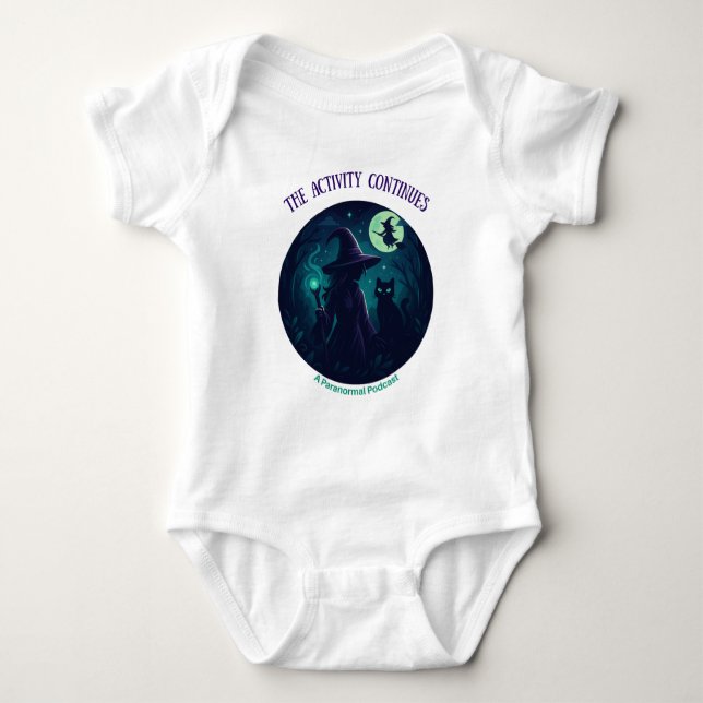 Conception sorcière pour enfants, body bébé clair (Devant)